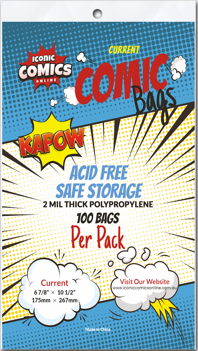 Iconic Comics Current Comic Bags (Pack of 100)