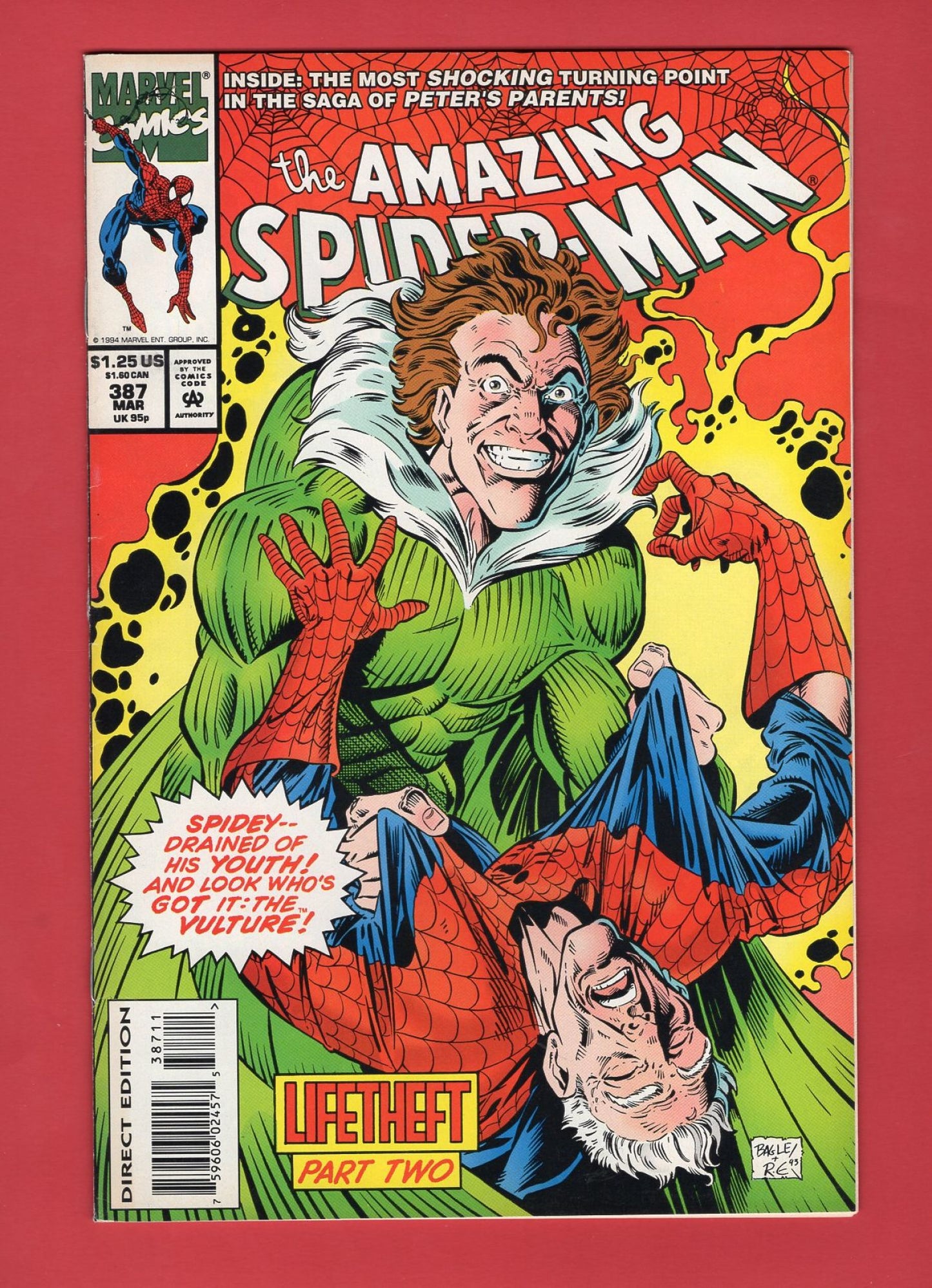 Amazing Spider-Man #387 (Mar 1994), 7.5 VF-