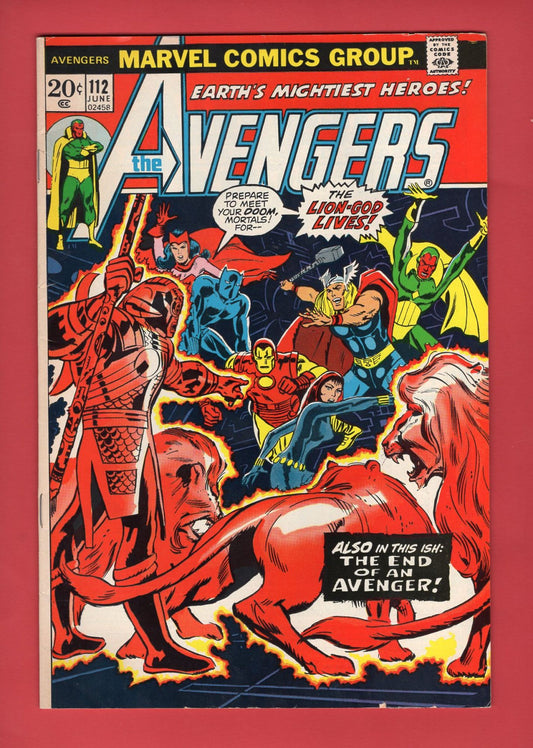 Avengers #112 (Jun 1973), 7.5 VF-