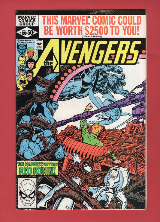 Avengers #199 (Sep 1980), 8.0 VF