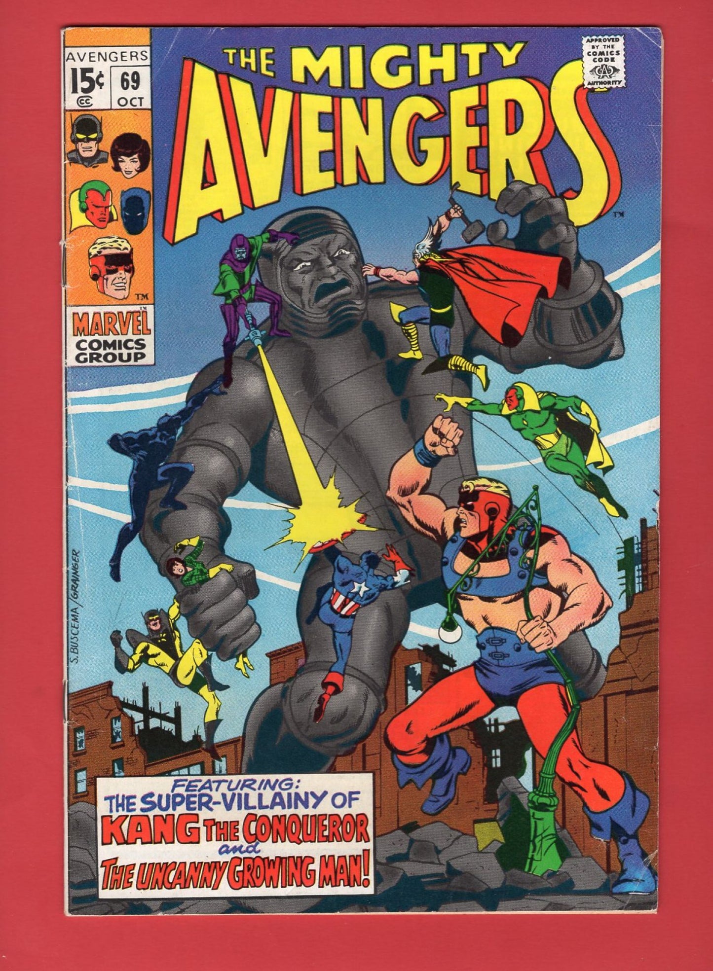 Avengers #69 (Oct 1969), 5.0 VG/FN