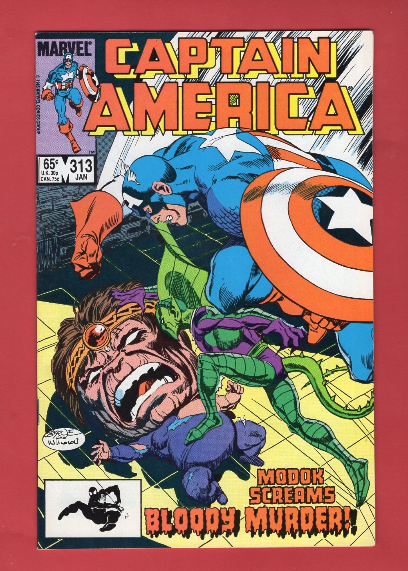 Captain America #313 (Jan 1986), 8.5 VF+