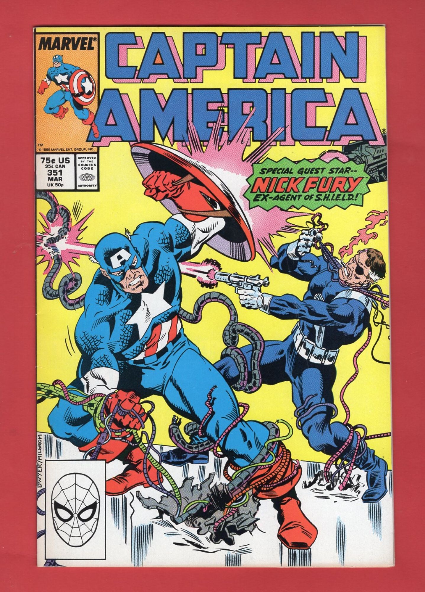 Captain America #351 (Mar 1989), 6.5 FN+