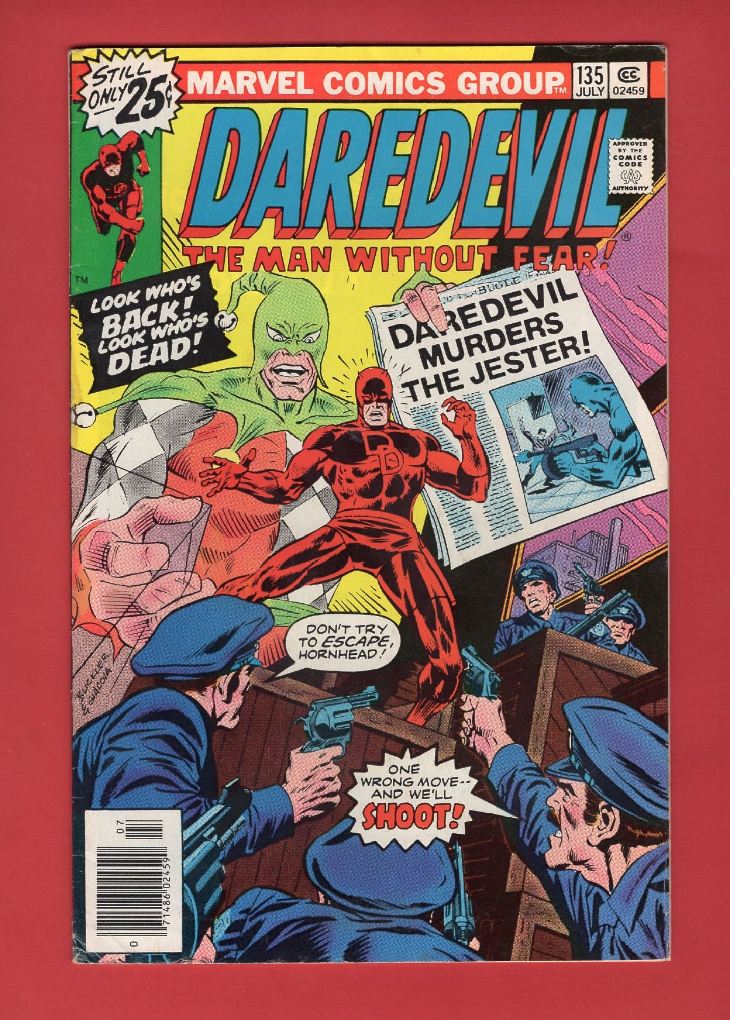 Daredevil #135 (Jul 1976), 5.5 FN- Newsstand