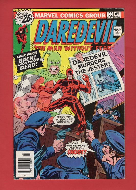 Daredevil #135 (Jul 1976), 5.5 FN- Newsstand