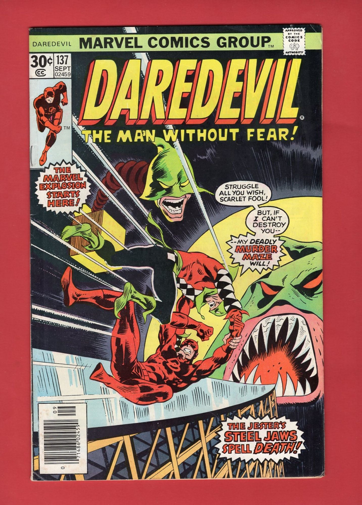 Daredevil #137 (Sep 1976), 6.0 FN Newsstand