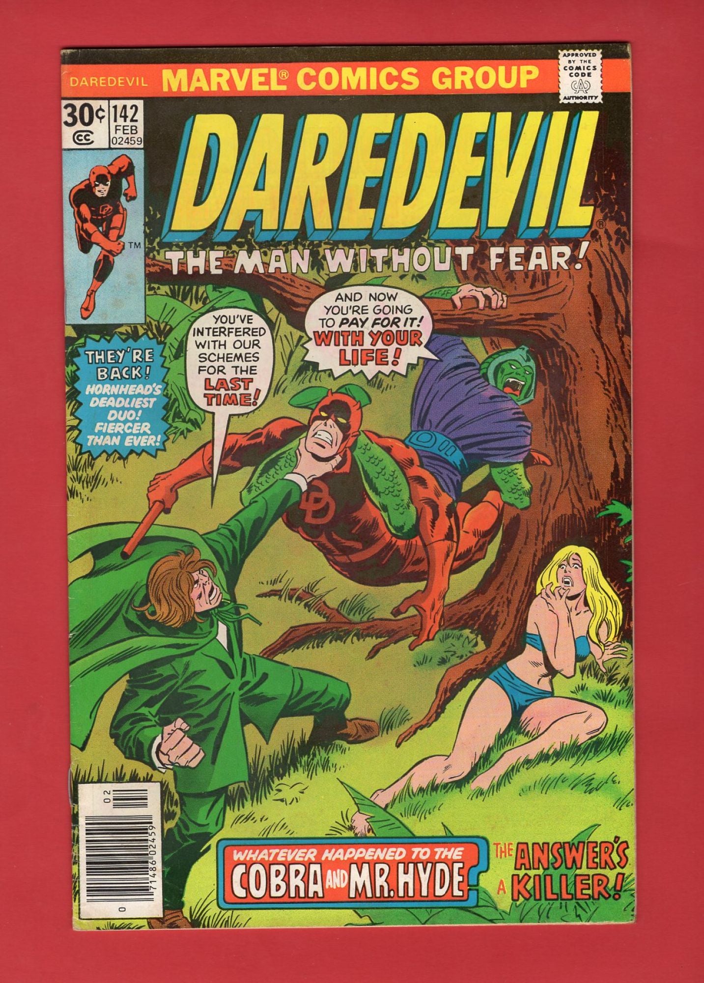 Daredevil #142 (Feb 1977), 6.0 FN Newsstand