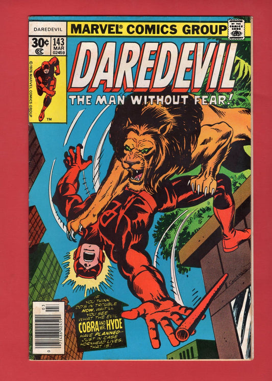 Daredevil #143 (Mar 1977), 6.0 FN Newsstand