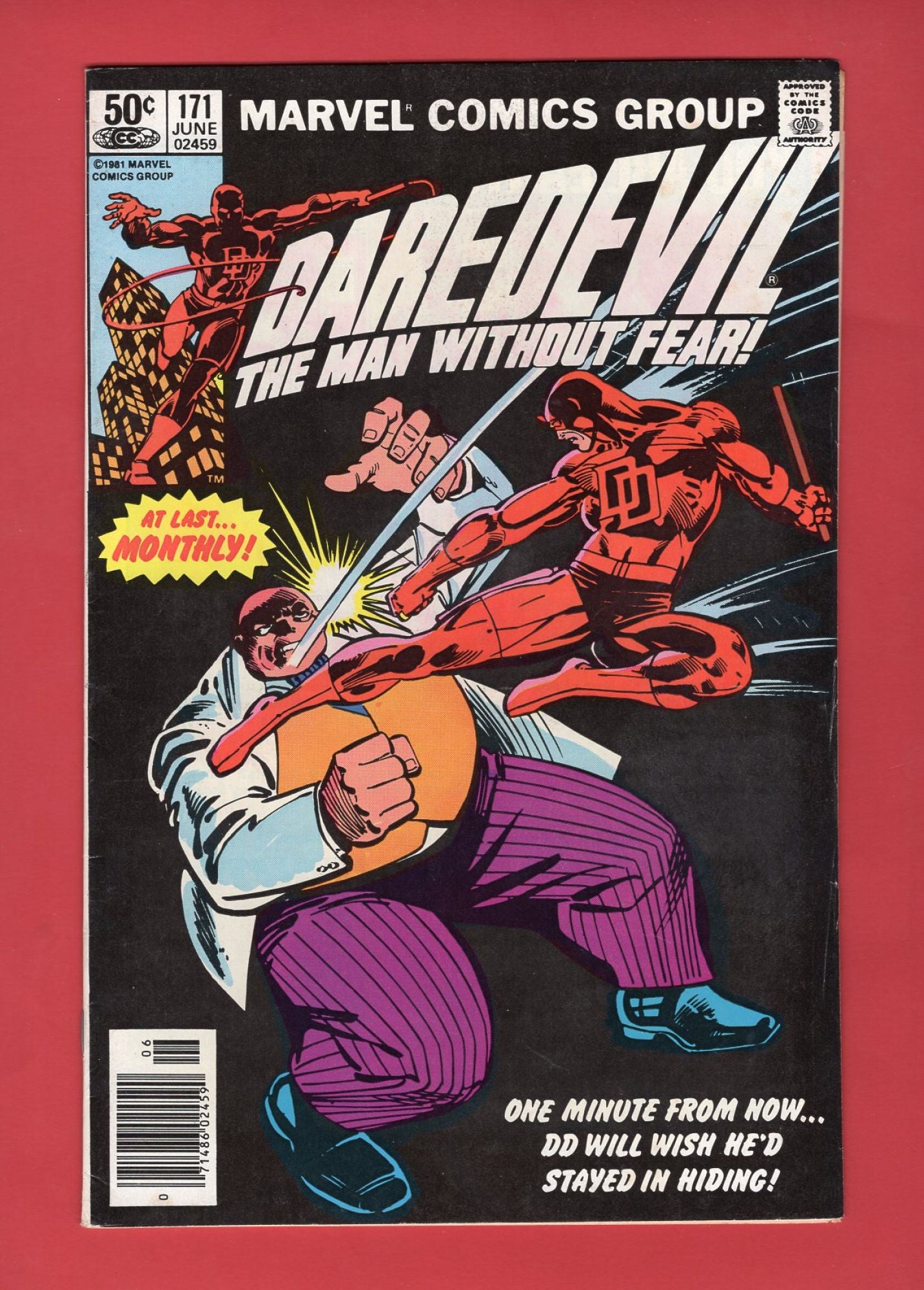 Daredevil #171 (Jun 1981), 6.5 FN+ Newsstand