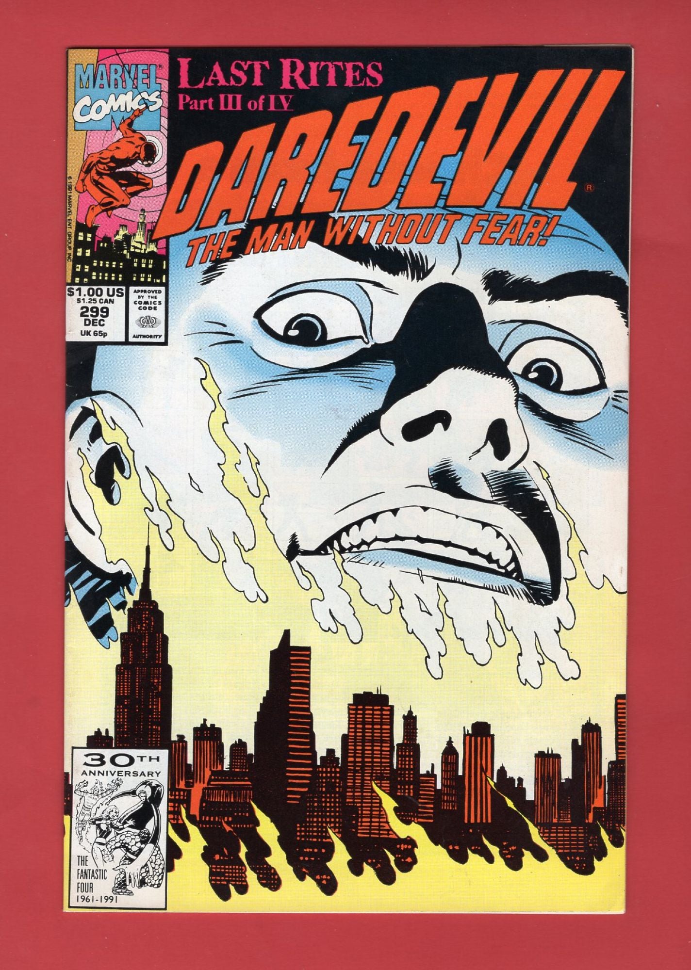 Daredevil #299 (Dec 1991), 7.5 VF-
