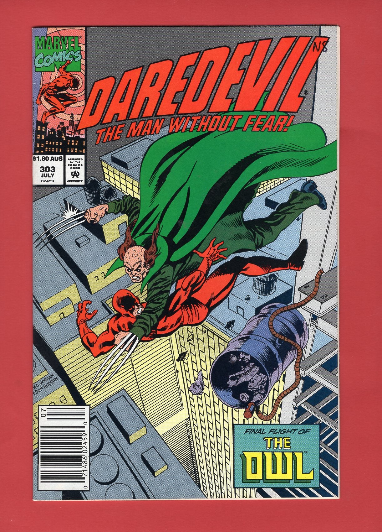 Daredevil #303 (Apr 1992), 7.5 VF- Newsstand