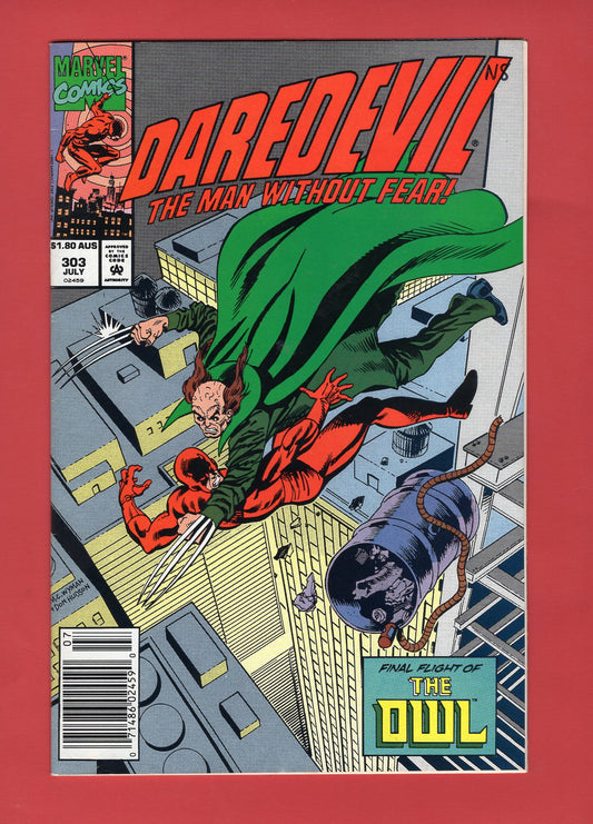 Daredevil #303 (Apr 1992), 7.5 VF- Newsstand