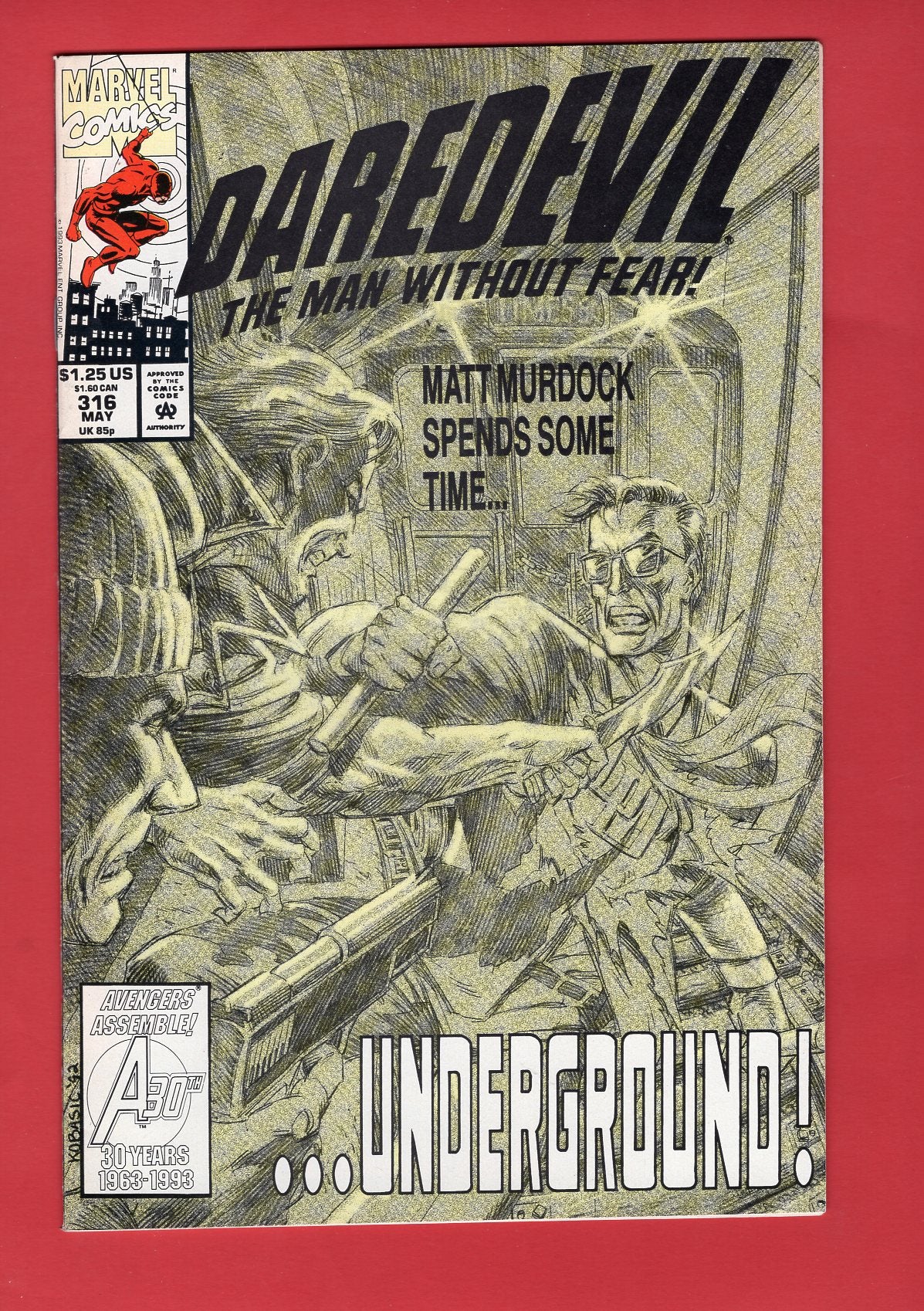 Daredevil #316 (May 1993), 9.2 NM-
