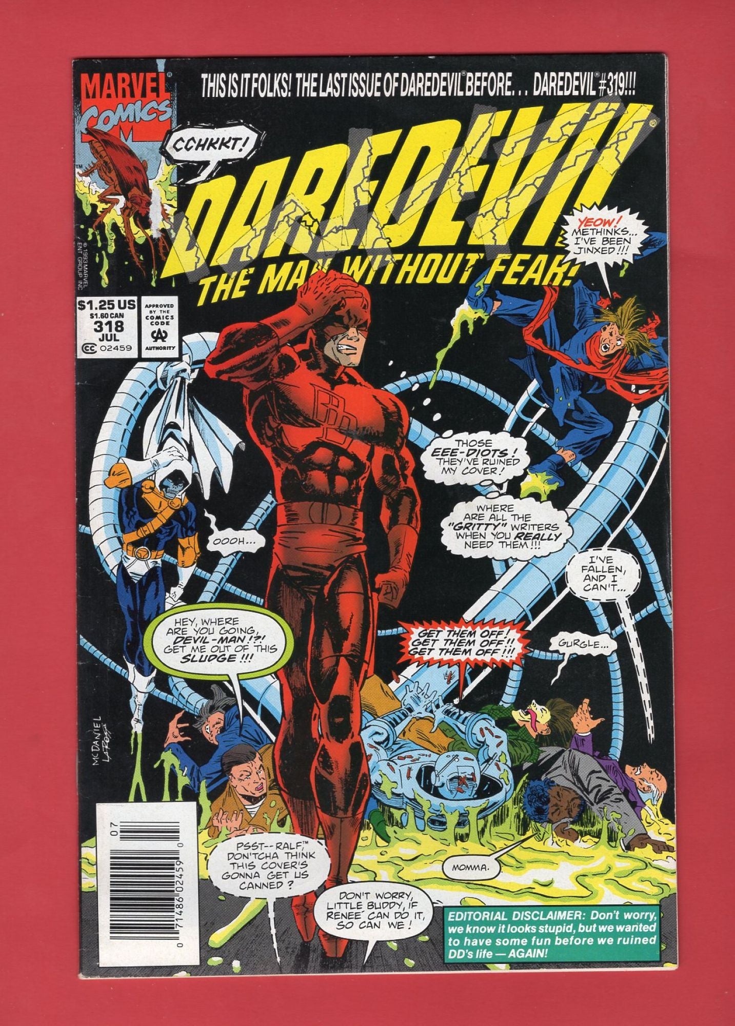 Daredevil #318 (Jul 1993), 7.5 VF- Newsstand