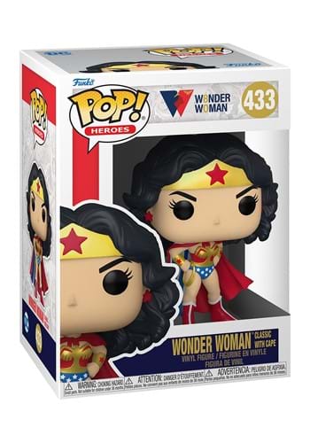 Wonder Woman Classic with Cape 80th Anniversary Pop! Vinyl Figure boxed