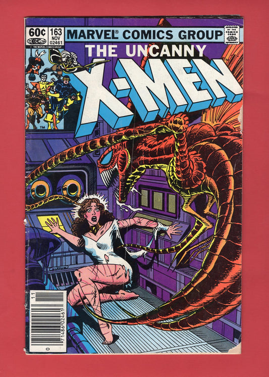 Uncanny X-Men #163 (Nov 1982), 4.0 VG Newsstand
