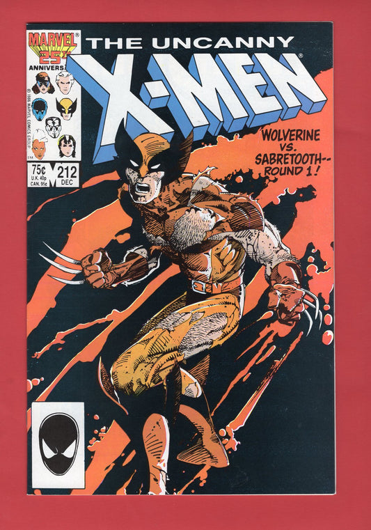 Uncanny X-Men #212 (Dec 1986), 8.5 VF+