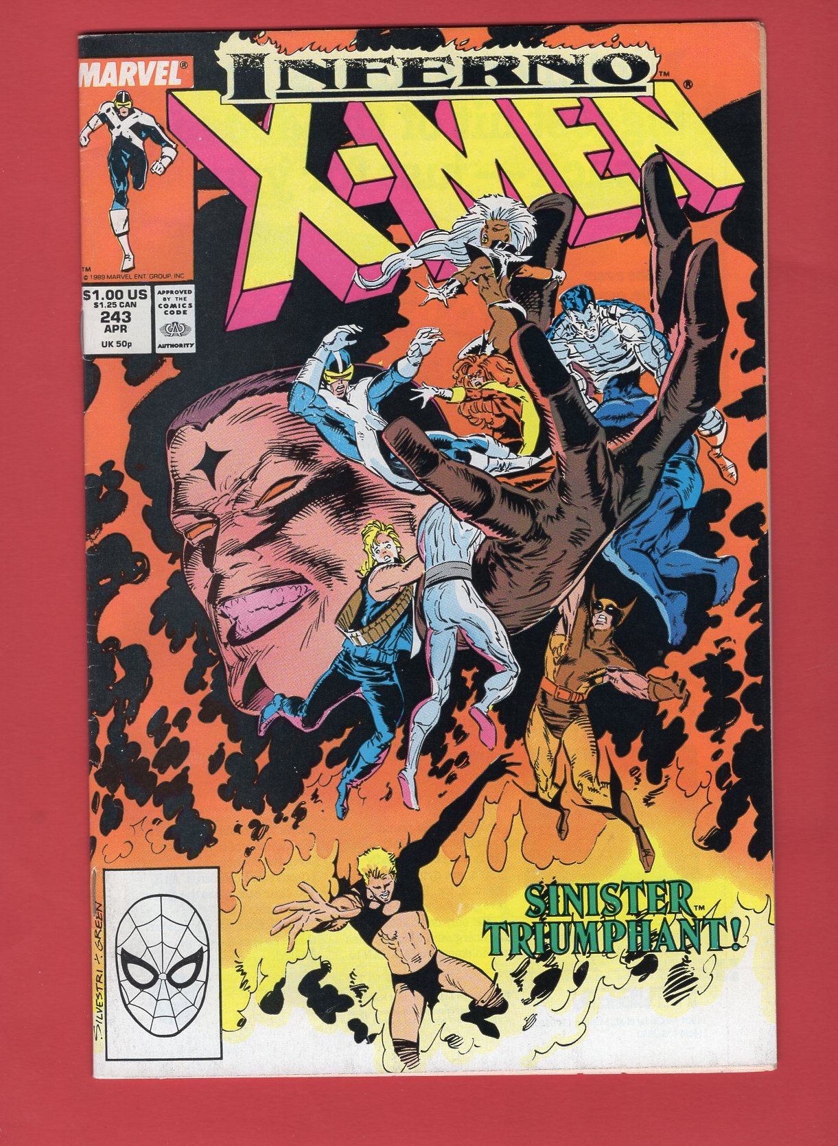 Uncanny X-Men #243 (Apr 1989), 7.5 VF-