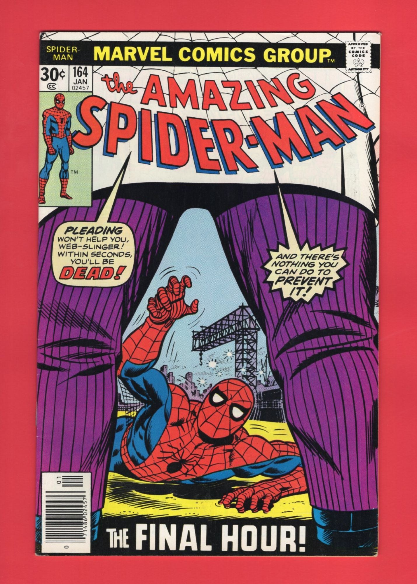 Amazing Spider-Man #164 (Jan 1977), 8.0 VF Newsstand