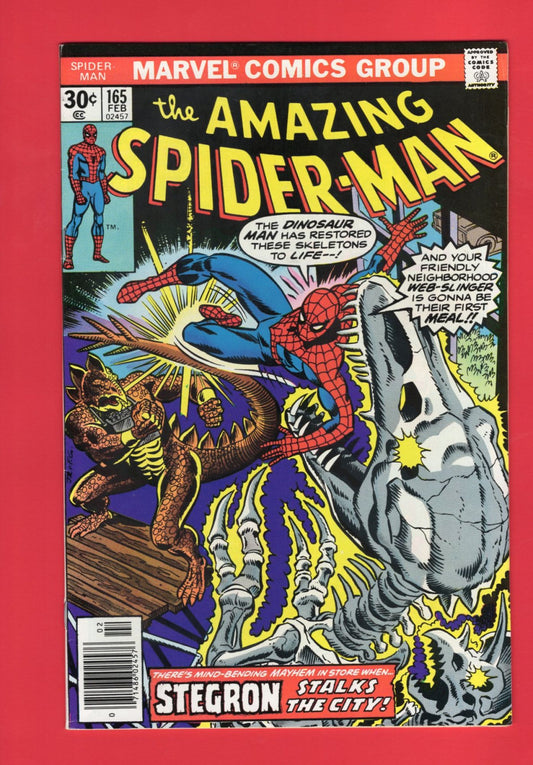 Amazing Spider-Man #165 (Feb 1977), 8.0 VF Newsstand