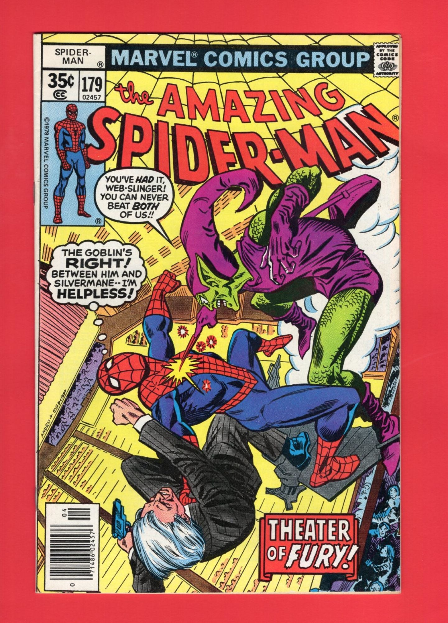 Amazing Spider-Man #179 (Apr 1978), 8.0 VF Newsstand