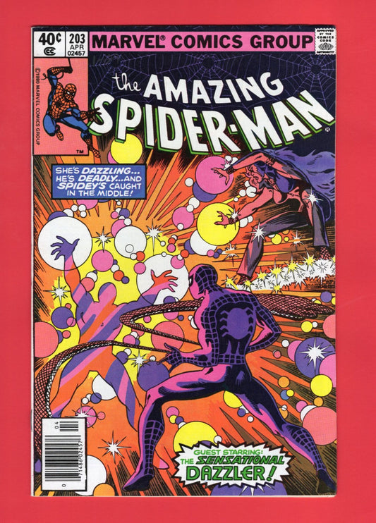 Amazing Spider-Man #203 (Apr 1980), 8.5 VF+ Newsstand
