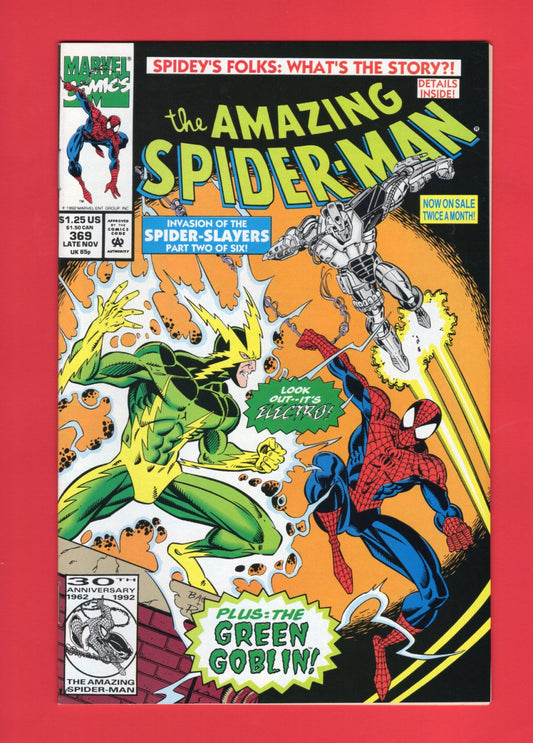 Amazing Spider-Man #369 (Nov 1992), 9.2 NM-
