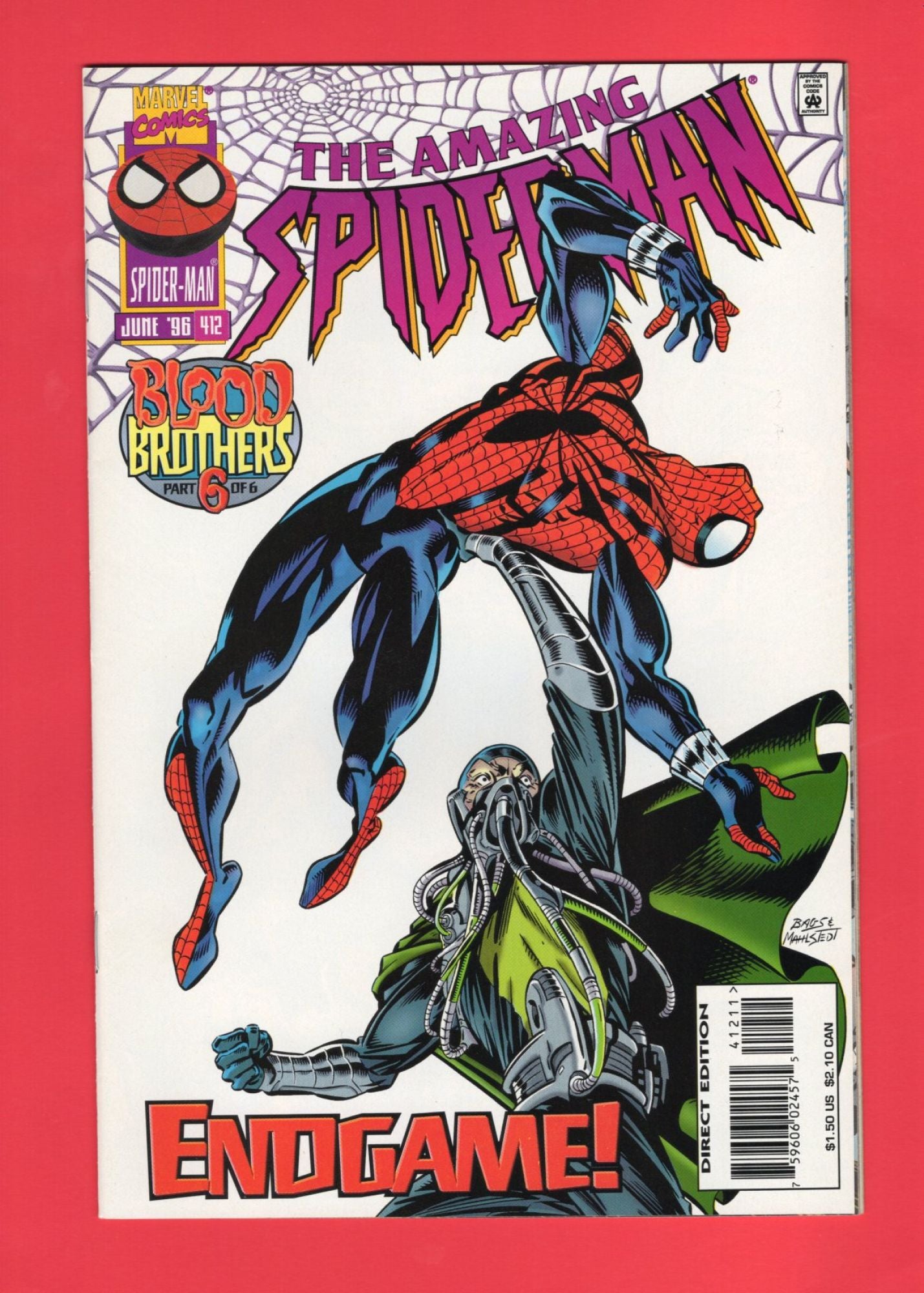 Amazing Spider-Man #412 (Jun 1996), 9.2 NM-
