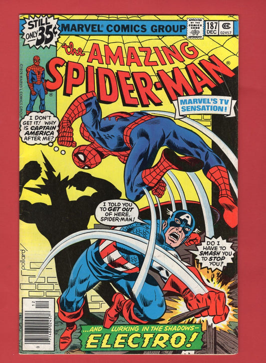 Amazing Spider-Man #187 (Dec 1978), 5.5 FN- Newsstand