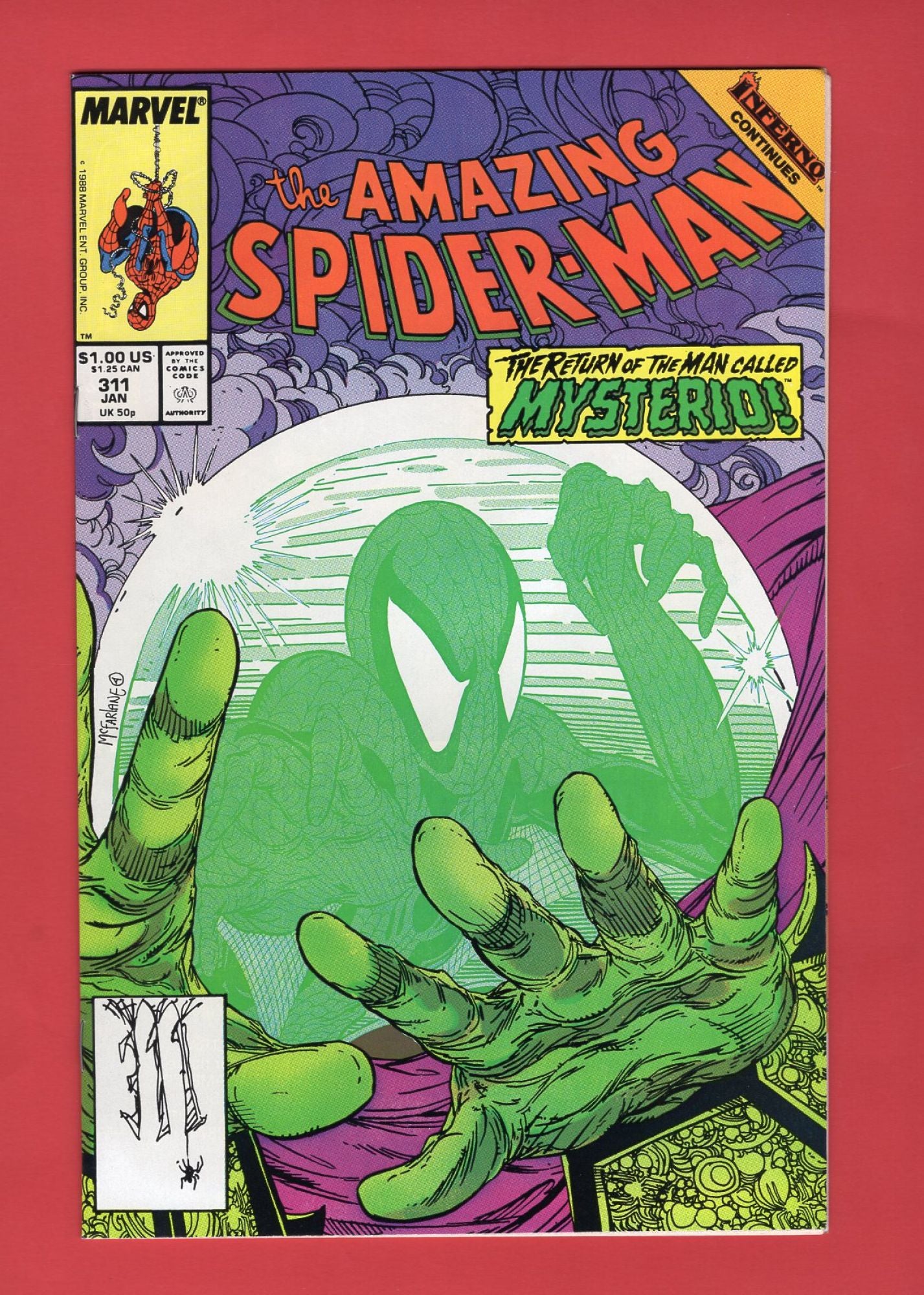 Amazing Spider-Man #311 (Jan 1989), 9.2 NM-