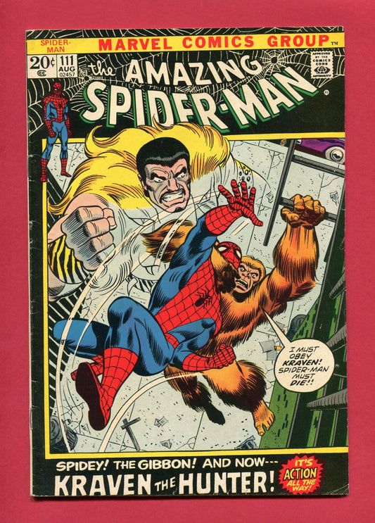 Amazing Spider-Man #111 (Aug 1972), 4.0 VG