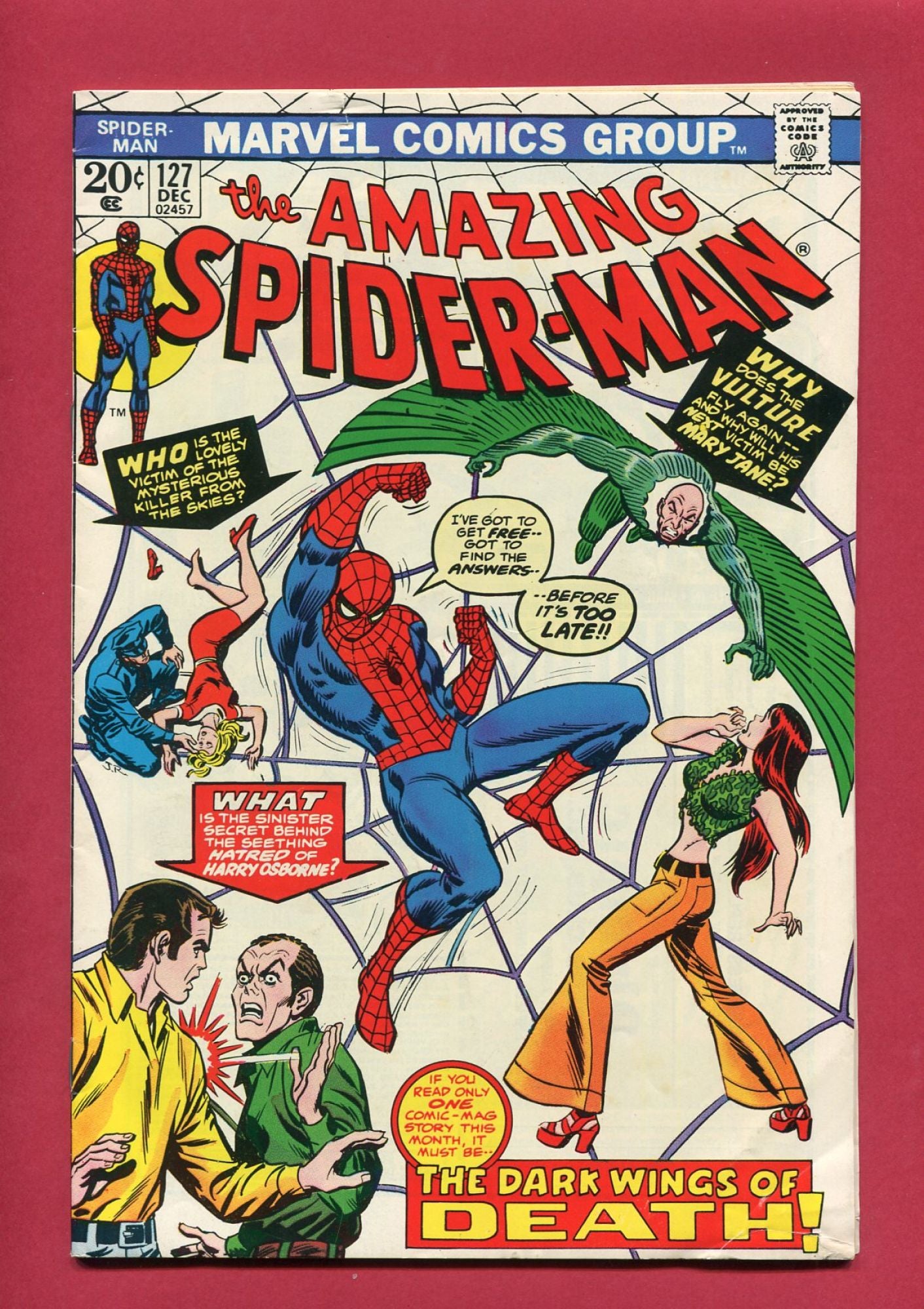 Amazing Spider-Man #127 (Dec 1973), 5.0 VG/FN