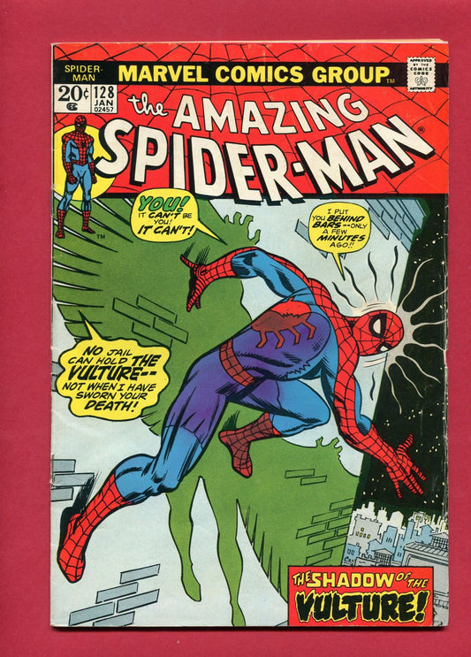 Amazing Spider-Man #128 (Jan 1974), 4.0 VG