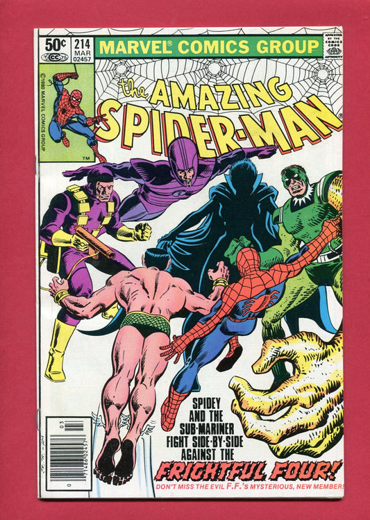 Amazing Spider-Man #214 (Mar 1981), 8.5 VF+ Newsstand