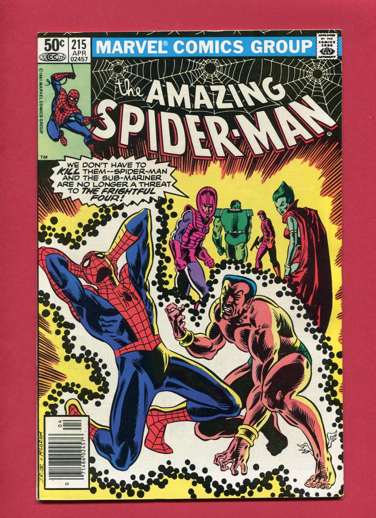 Amazing Spider-Man #215 (Apr 1981), 8.0 VF Newsstand