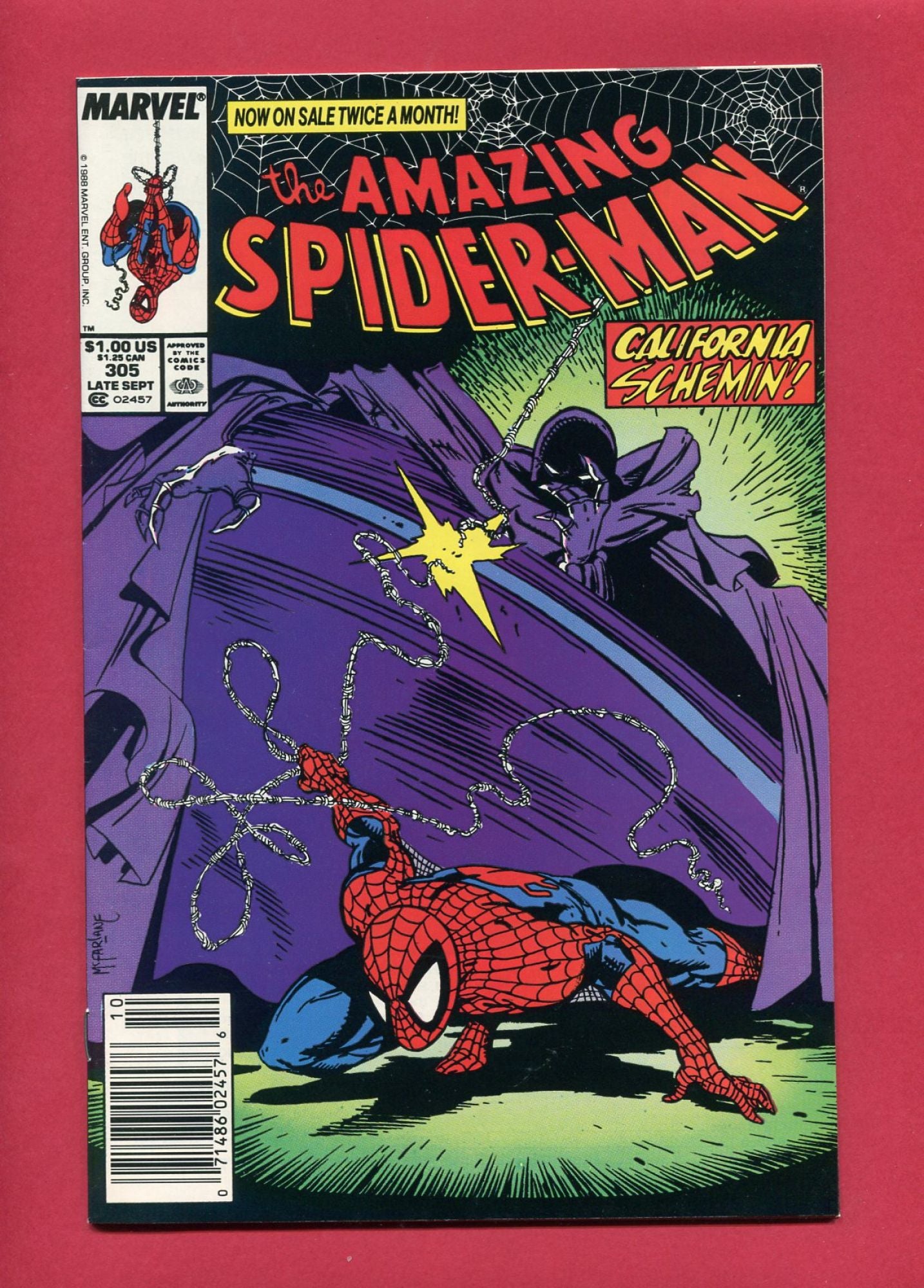 Amazing Spider-Man #305 (Sep 1988), 8.5 VF+ Newsstand