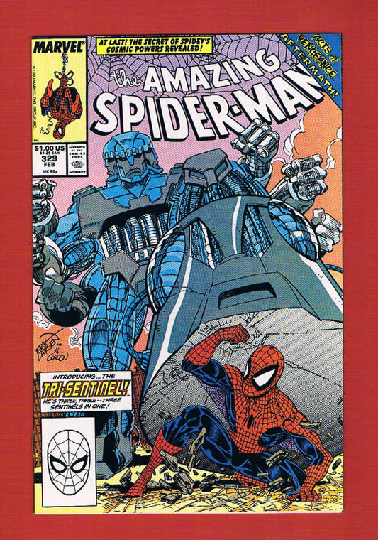 Amazing Spider-Man #329 (Feb 1990), 9.2 NM-