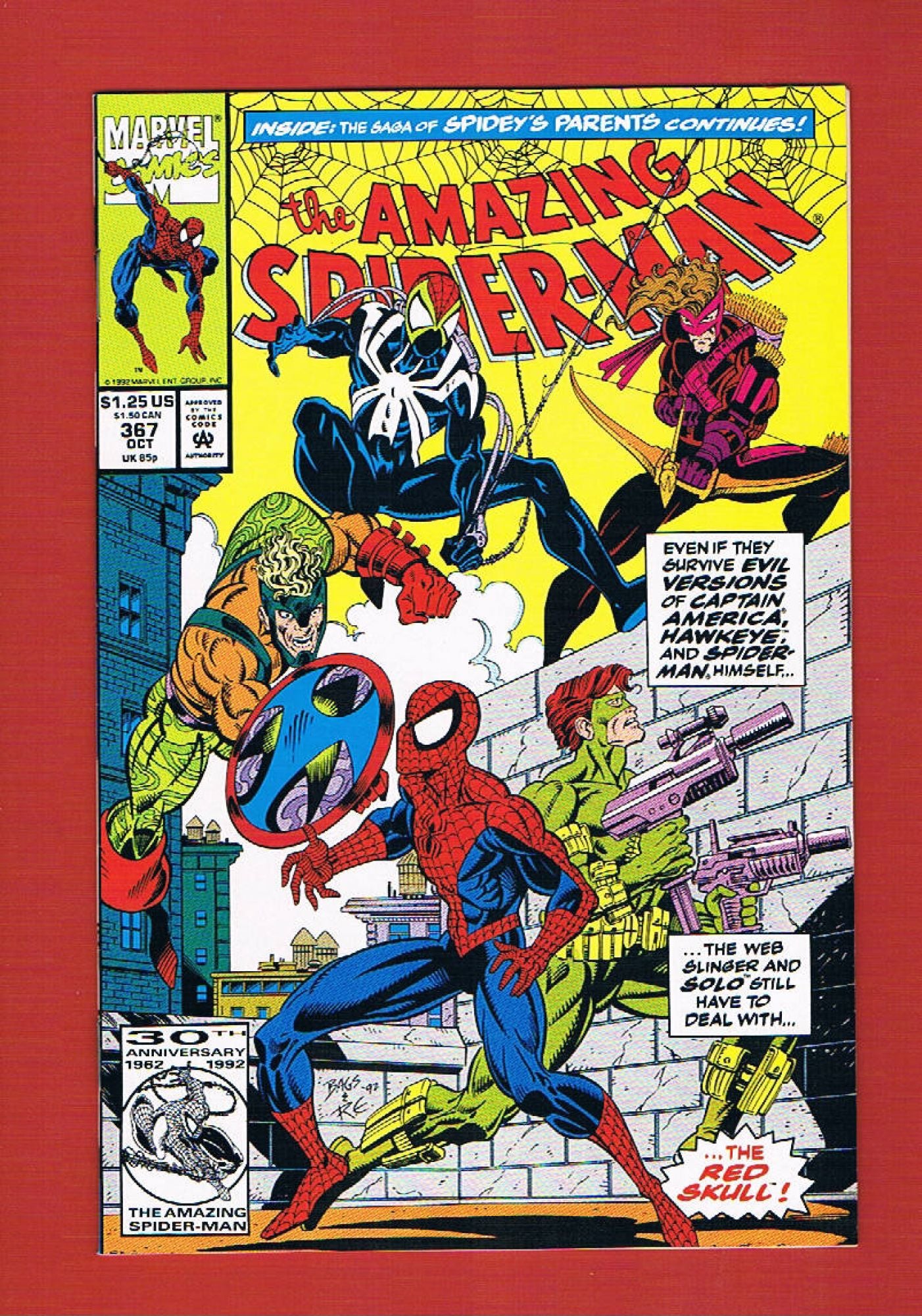 Amazing Spider-Man #367 (Oct 1992), 9.2 NM-
