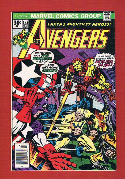 Avengers #153 (Nov 1976), 8.5 VF+ Newsstand