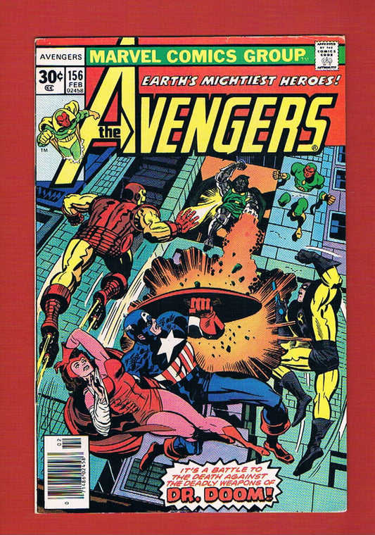 Avengers #156 (Feb 1977), 7.5 VF- Newsstand
