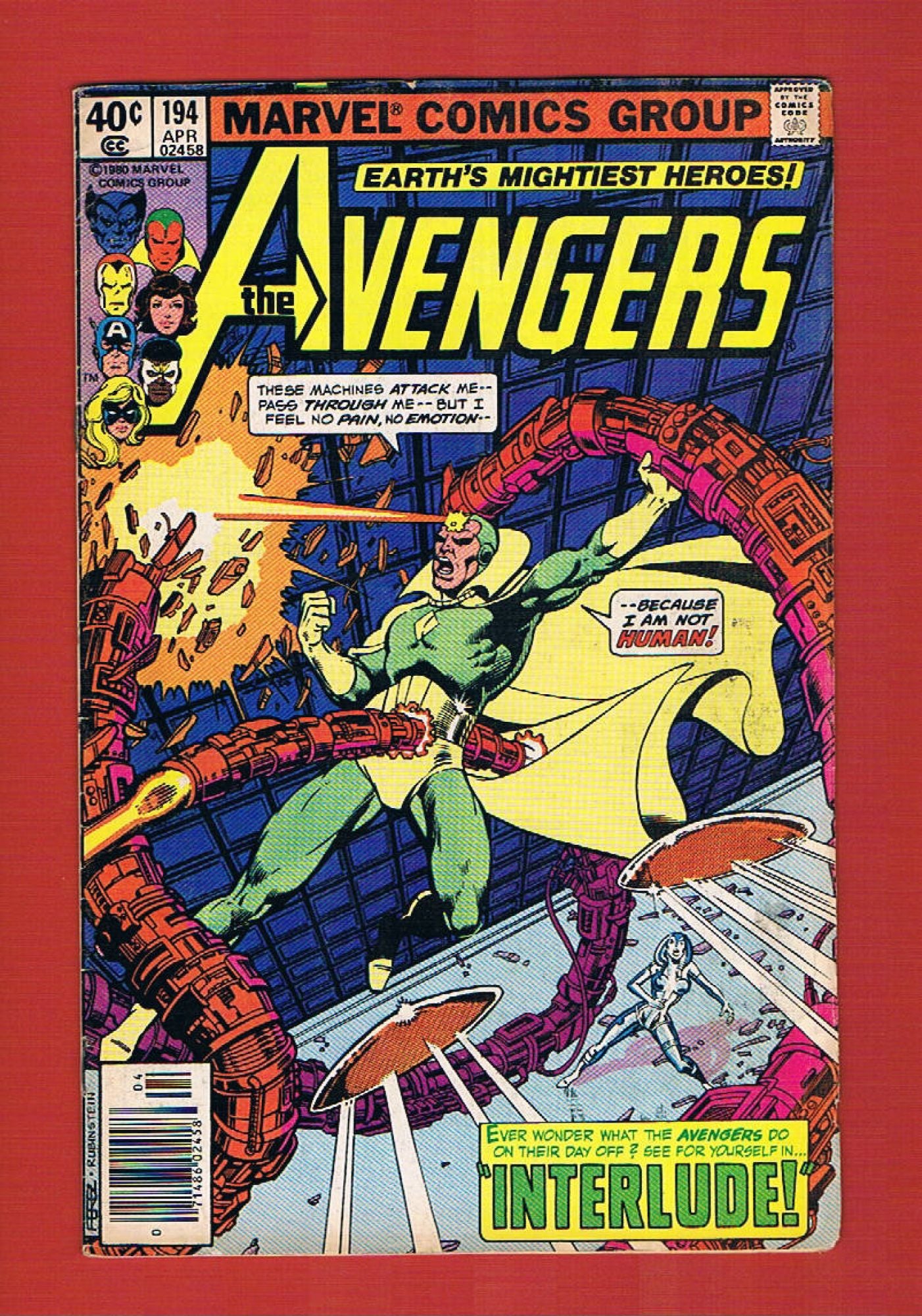 Avengers #194 (Apr 1980), 7.0 FN/VF Newsstand
