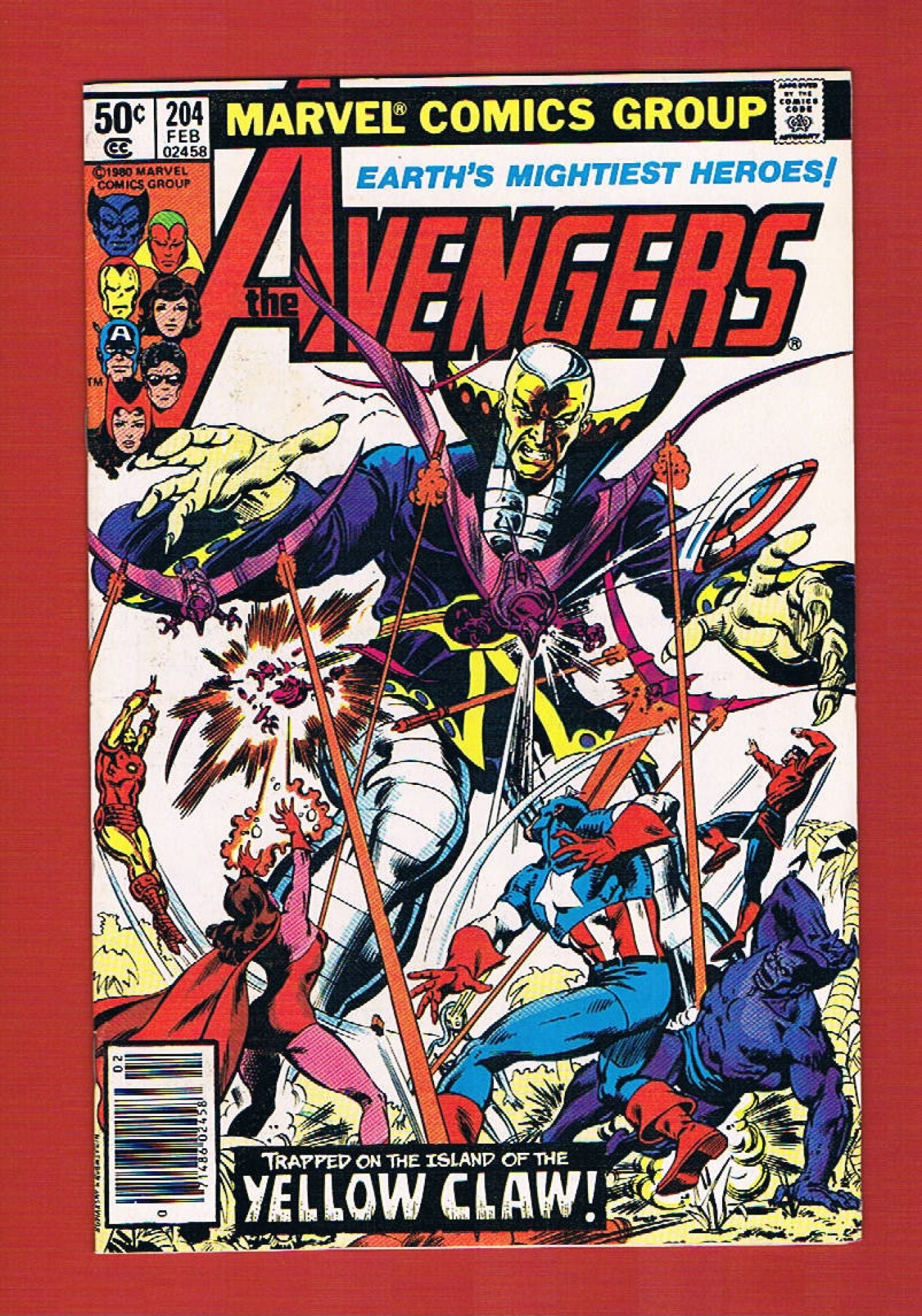 Avengers #204 (Feb 1981), 8.5 VF+ Newsstand
