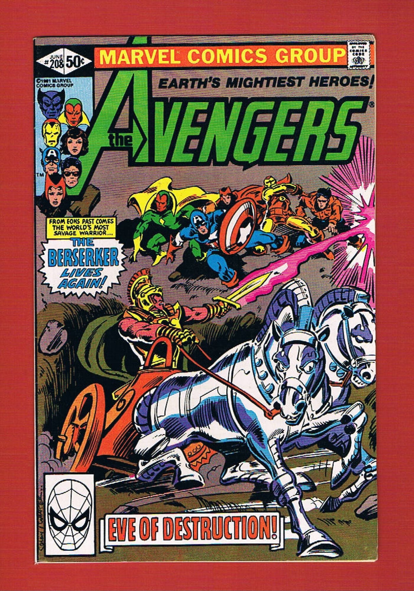 Avengers #208 (Jun 1981), 8.5 VF+