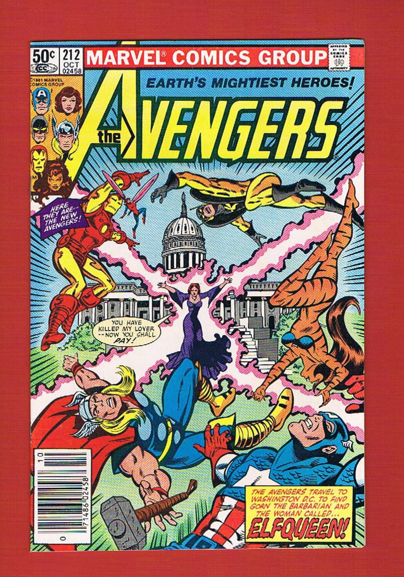 Avengers #212 (Oct 1981), 9.2 NM- Newsstand