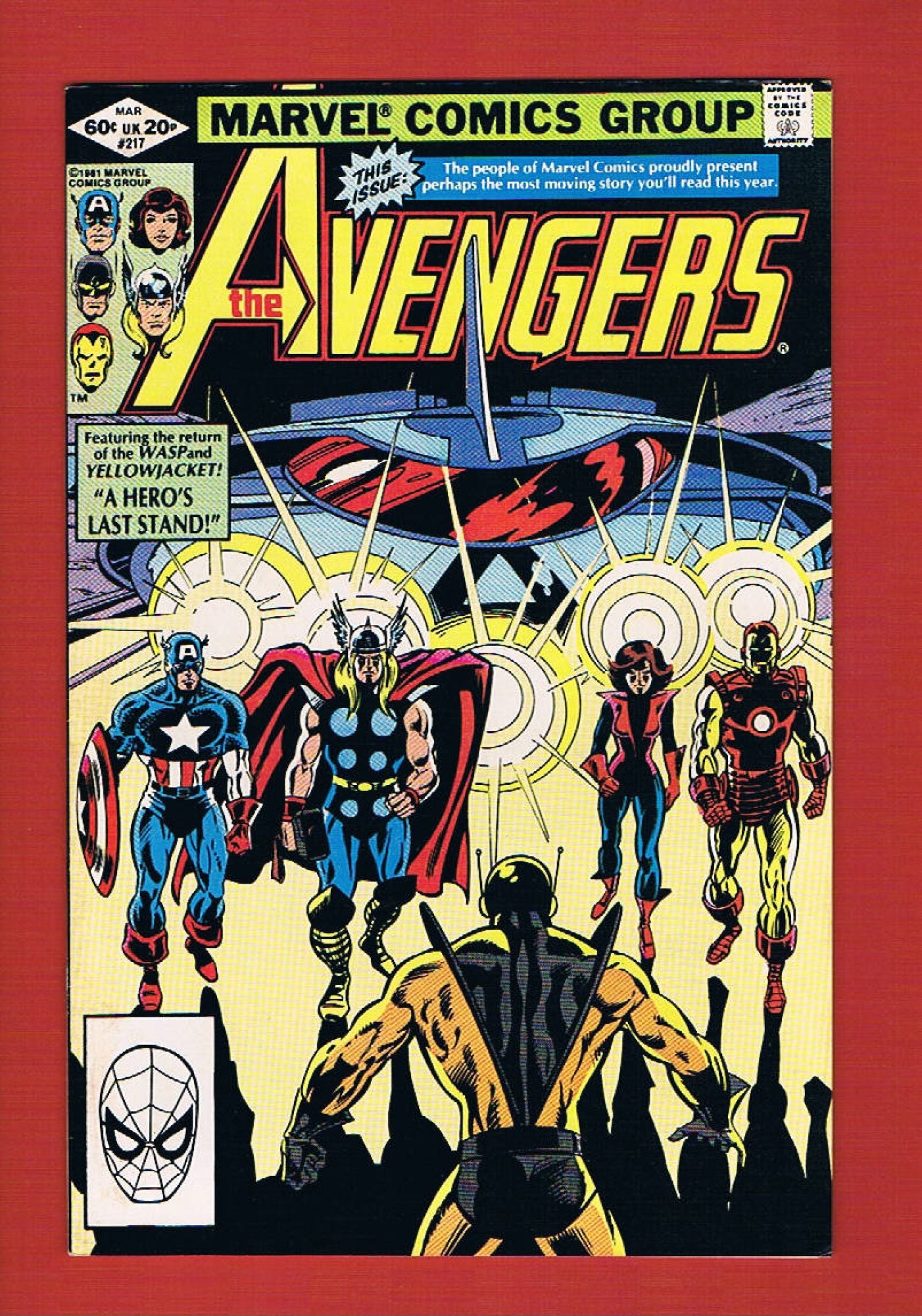 Avengers #217 (Mar 1982), 8.5 VF+