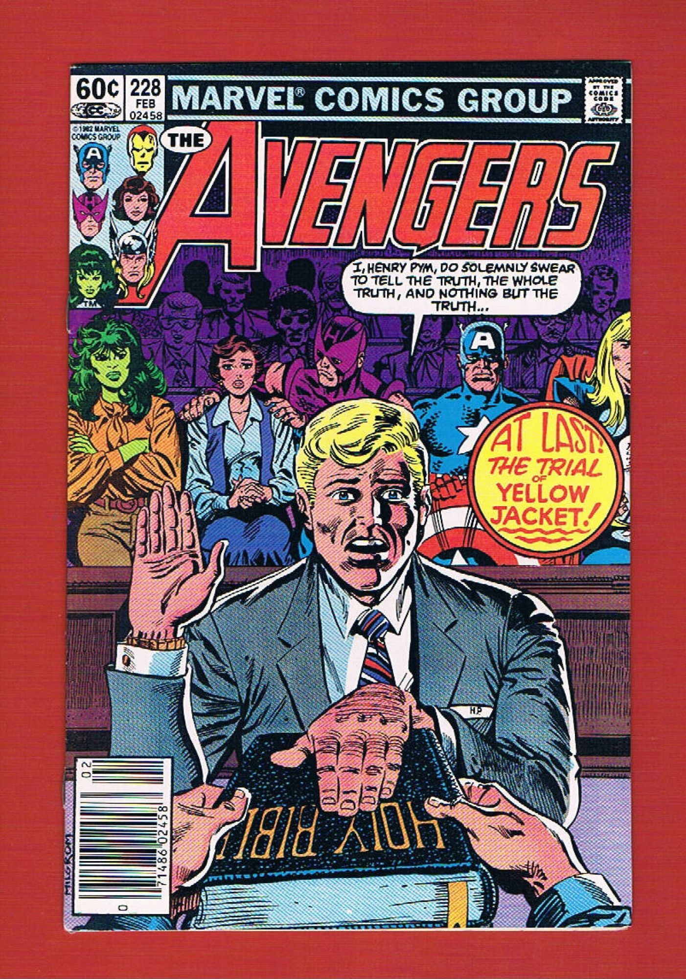 Avengers #228 (Feb 1983), 8.5 VF+ Newsstand