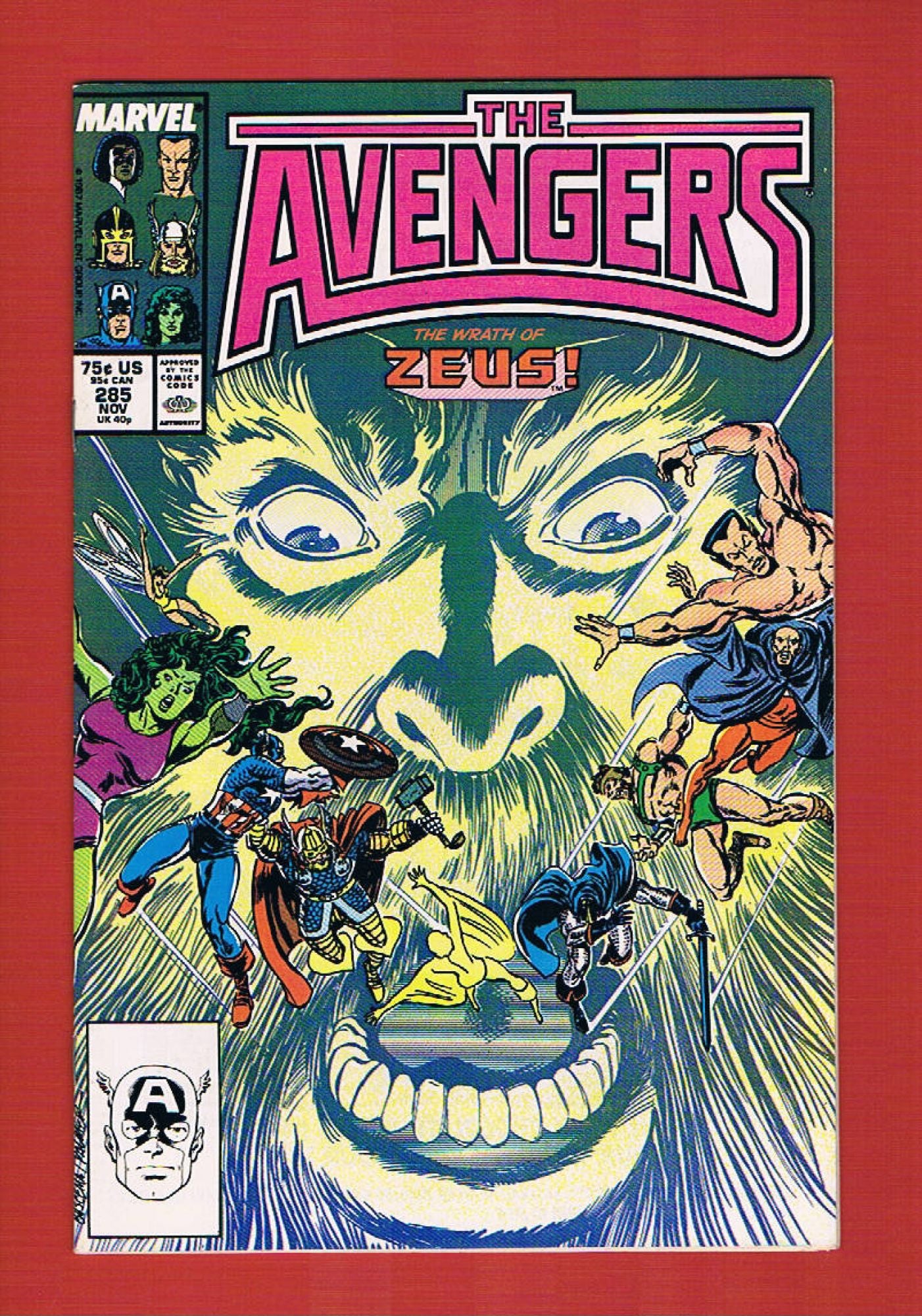 Avengers #285 (Nov 1987), 9.2 NM-