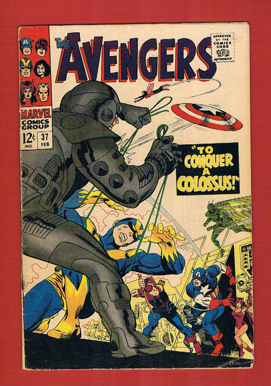 Avengers #37 (Feb 1967), 5.0 VG/FN