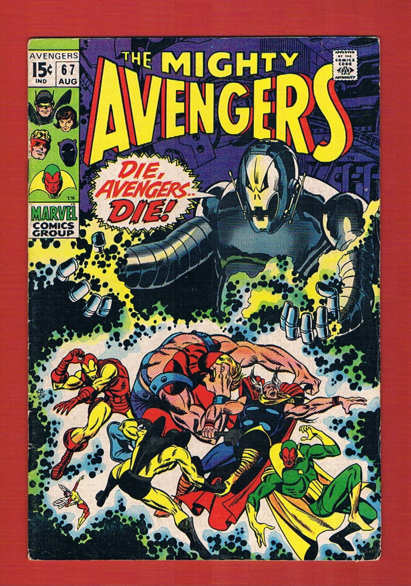 Avengers #67 (Aug 1969), 6.5 FN+
