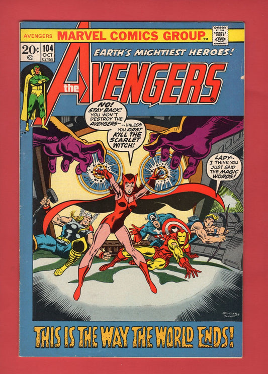 Avengers #104 (Oct 1972), 6.0 FN